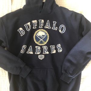 Buffalo Sabres Old Time Hockey Hoodie YLG Navy